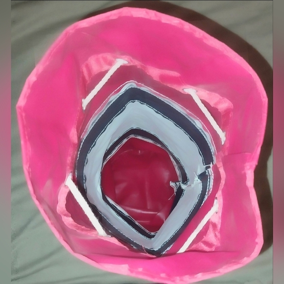 Preowned Polo Crest Ralph Lauren Beach Towel Duffel Tote Drawstring Bag 10x20" - Picture 8 of 9